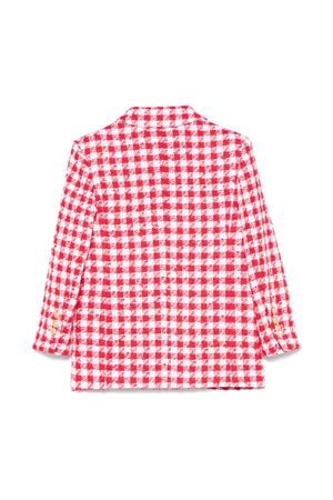 red polyester jacket BALMAIN PARIS KIDS | BW2A24E0203100RO